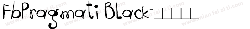 FbPragmati Black字体转换